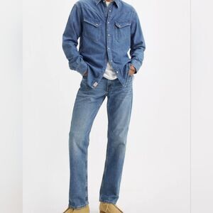 Levi's Medium Blue Straight Leg Jeans